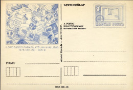 1974-Ungheria Hungary Magyar Cartolina Postale Non Orszagos Parafilateliai Kiall - Postmark Collection