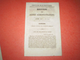 Vesoul 1837: Amnistie Pour Tous Les Condamnés Pour Crimes Et Délits Politiques Du Royaume, Par Le Roi Louis Philippe.. - Decrees & Laws
