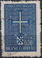 1959 Brasilien ° Mi:BR 966, Sn:BR 899, Yt:BR 683, Lusignan Cross And Arms Of Salvador, Bahia - Gebruikt