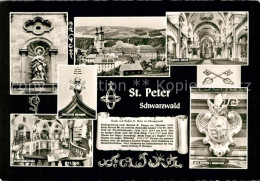 73161033 St Peter Schwarzwald St Petrus Statue Kloster Bibliothek Barock Kirche  - St. Peter