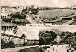 73161016 Bonn Rhein Bundeshaus Rheinpromenade Blick Auf Siebengebirge Universita - Bonn