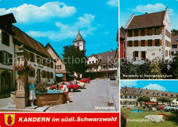 73160925 Kandern Marktplatz Brunnen Keramikmuseum Blumenplatz Kandern - Kandern