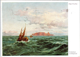 Fischerboote Vor Helgoland (Edgar Freyberg) (Geluafen 1964) - Helgoland