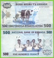 RWANDA 500 FRANCS 2013 P-38 UNC - Ruanda