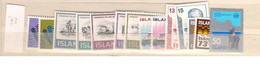 1973 MNH Iceland, Year Complete, Postfris** - Komplette Jahrgänge