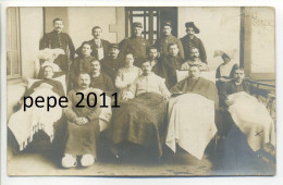 Carte Photo Militaria (69 Rhône) - LYON - Hôpital St Saint Joseph - Blessés De Guerre 1914 - Guerre 1914-18