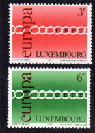 1971 Luxemburg Mi N° 824/825 : ** MNH, Postfris, Postfrisch , Neuf Sans Charniere - 1971