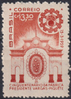 1959 Brasilien ** Mi:BR 967, Sn:BR 900, Yt:BR 685, 50th Anniversary Of President Vargas Gunpowder Factory - Nuovi