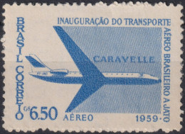 1959 Brasilien ** Mi:BR 969, Sn:BR C91, Yt:BR PA79, Inauguration Of Brazilian Jet Transport - Caravelle - Luftpost