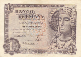 CRBS1086 BILLETE ESPAÑA 1 PESETA 1948 SERIE A USADO - Altri & Non Classificati