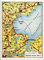 Wanderkarte , Lübecker Bucht (Stempel: Flensburg 1958) - Lübeck-Travemünde