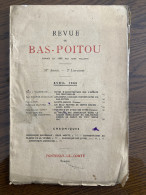 Revue Du Bas-Poitou 1944 2 SAINT ANDRE D'ORNAY RETZ BOURGNEUF BOUIN BEAUVOIR NOIRMOUTIER LE PERRIER RIE SAINT GILLES LA  - Poitou-Charentes