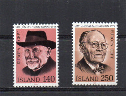 1980 IJsland MI N° 552/553 : ** MNH, Postfris, Postfrisch , Neuf Sans Charniere - 1980