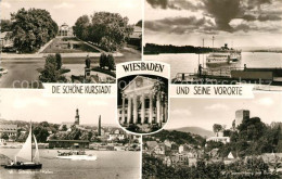 73160057 Wiesbaden Rheinpartie Hafen Kurhaus Sonnenberg Mit Burg Wiesbaden - Wiesbaden