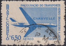 1959 Brasilien ° Mi:BR 969, Sn:BR C91, Yt:BR PA79, Inauguration Of Brazilian Jet Transport - Caravelle - Posta Aerea