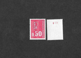 ROULETTE Ref YT    50c Bequet 1664e, **  1N° Au Verso . 3 Bandes Phosph. - Coil Stamps