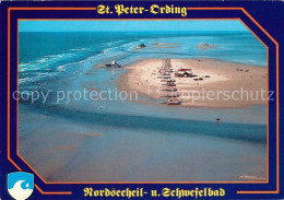 73159970 Peter-Ording St Fliegeraufnahme Sandbank Arche Noah Broesum - St. Peter-Ording