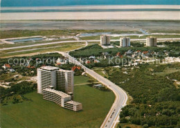 73159957 Peter-Ording St Fliegeraufnahme Hochhaeuser Schwimmbad Broesum - St. Peter-Ording