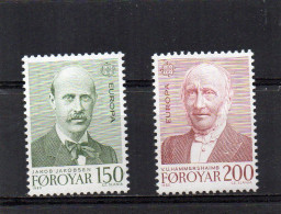 1980 Färöer MI N° 53/54 : ** MNH, Postfris, Postfrisch , Neuf Sans Charniere - 1980