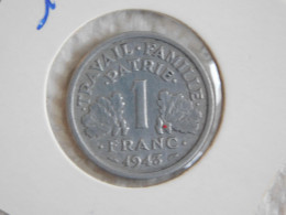 France 1 Franc 1943  FRANCISQUE, LÉGÈRE (702) - 1 Franc