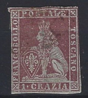 Italia Toscana U  4 (o) Usado. 1851 - Toscana