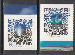 2012 Iceland TOURISM GEYSERS Aurora Borealis  Complete Set Of 2 MNH - Ungebraucht