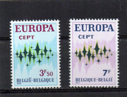 1972 België MI N° 1678/1679 : ** MNH, Postfris, Postfrisch , Neuf Sans Charniere - 1972