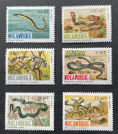 MOZAMBIQUE - 1982 - NEUF**/MNH - Série Complète Mi 876 / 881 - YT 862 / 867 - SERPENTS REPTILES SNAKES - Mozambique