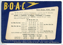 BOAC Serivizio Aereo Roma - Kenia 1950 - Luftpost