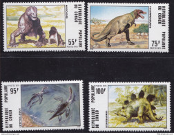 1975 CONGO - Animali , Animals, Yvert N° 401/404 Serie Di 4 Val.  MNH** - Autres & Non Classés