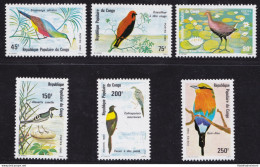 1980 CONGO - Birds/Uccelli , Yvert N° 581/586 Serie Di 6 Val.  MNH/** - Otros & Sin Clasificación