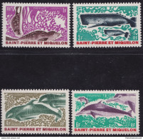 1969 ST. PIERRE ET MIQUELON - Animali Marini , N° 391-394  MNH** - Sonstige & Ohne Zuordnung