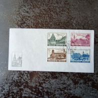 Enveloppe Met 1ste Gestempelde Postzegels 1973 Gent-Heverlee-Floreffe-Lobbes - Commemorative Documents