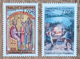 Andorre - YT N°562, 563 - Légendes Andorranes - 2002 - Neuf - Unused Stamps