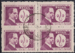 1959 Brasilien ° Mi:BR 971, Sn:BR 903, Yt:BR 689, Pirajá Da Silva (1873-1961) And Schistosoma Mansoni (fluke) - Usati