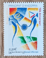 Andorre - YT N°602 - Entrée D'Andorre Au Conseil De L'Europe - 2004 - Neuf - Unused Stamps