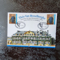 Theo Van Rysselberghe Met 1ste Gestempelde Belgische En Luxemburgse Postzegels 1996 - Commemorative Documents