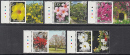 2014 Bermuda Flowers Fleurs Trees Complete Set Of 5 MNH - Bermudes