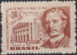 1960 Brasilien **  Mi:BR 972, Sn:BR 904, Yt:BR 688, Birth Centenary Of Luiz De Matos (1860-1926) - Ungebraucht