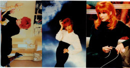 3 TRÈS BELLES PHOTOGRAPHIES 10 X 15 Cm : MYLÈNE FARMER - BELLE ET SEXY - Célébrités