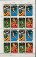 DDR 1985 Zirkuskunst Mit 3 Plattenfehlern 2983/86 ZD-Bogen FN 1,4 Postfrisch - 1981-1990