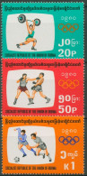Birma (Myanmar) 1980 Olympia Sommerspiele Moskau 278/80 Postfrisch - Myanmar (Birmanie 1948-...)