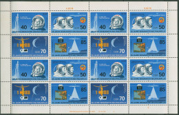 DDR 1986 Weltraumflug Zusammendruckbogen 3005/08 ZD-Bg. FN 2 Postfrisch - 1981-1990