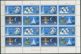 DDR 1986 Weltraumflug Zusammendruckbogen 3005/08 ZD-Bg. FN 3 Postfrisch - 1981-1990