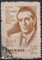 1960 Brasilien AEREO ° Mi:BR 973, Sn:BR C92, Yt:BR PA80, Adolfo López Mateos - Airmail