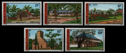 Wallis & Futuna 1977 - Mi-Nr. 292-296 ** - MNH - Gebäude / Buildings - Nuevos