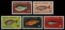 Wallis & Futuna 1980 - Mi-Nr. 376-380 ** - MNH - Fische / Fish - Ungebraucht