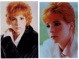 2 TRÈS BELLES PHOTOGRAPHIES 10 X 15 Cm : MYLÈNE FARMER - BELLE ET SEXY - Personalità