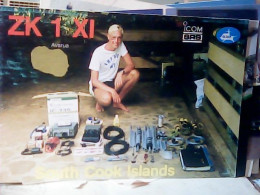 COOK ISLANDS AVARUA QSL CARD 1989 JU4968 - Cookeilanden