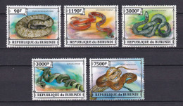 172 BURUNDI 2013 - Y&T 2170/73 Du BF 382 - Reptile Serpent - Neuf ** (MNH) Sans Charniere - Ungebraucht